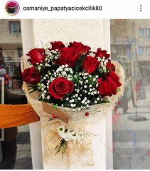 Özel tasarımlı 11 canlı gül buketi????