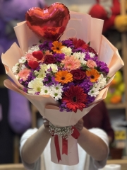 Karışık buket & balon